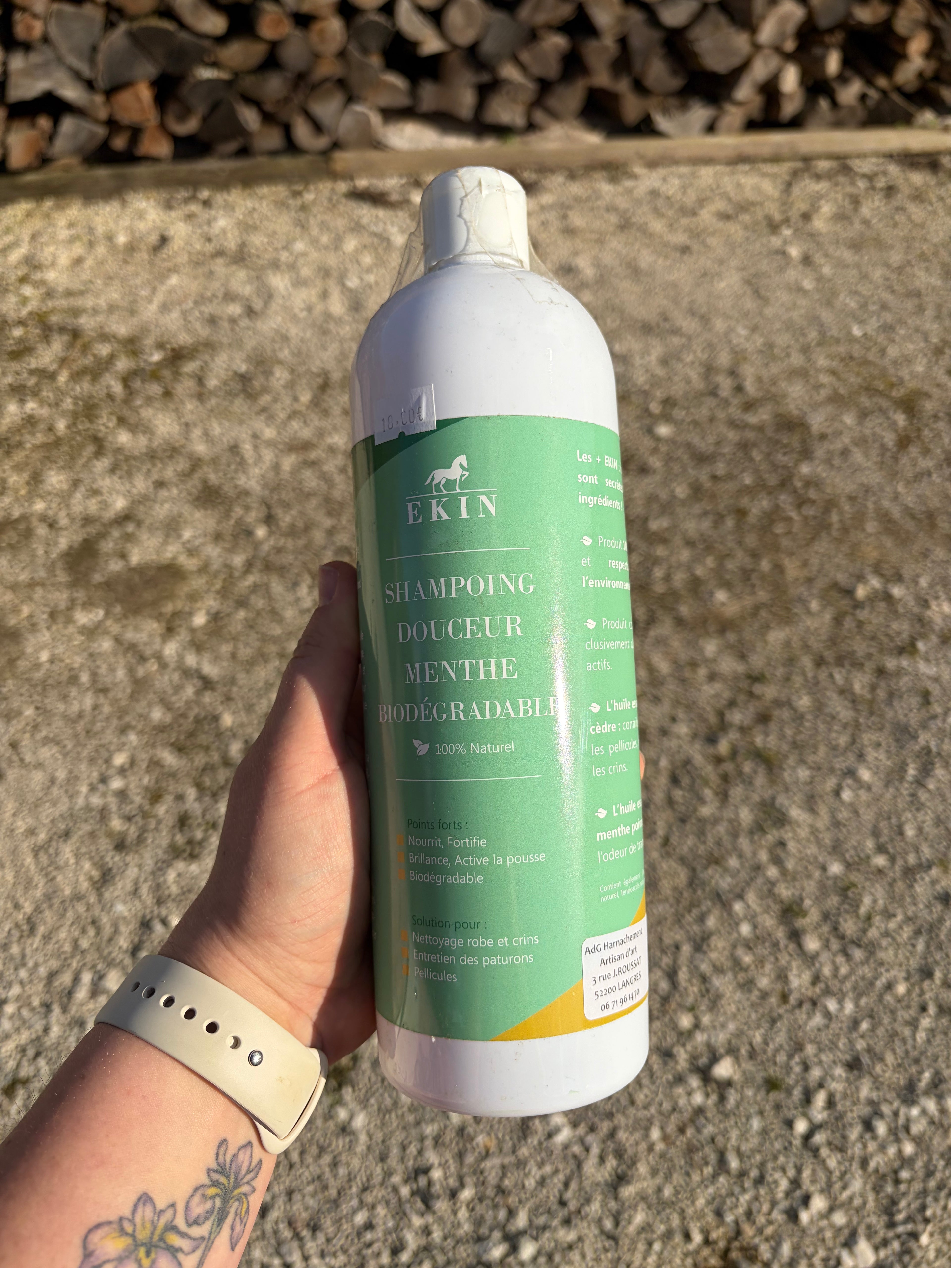EKIN Shampoing Douceur Menthe Biodégradable